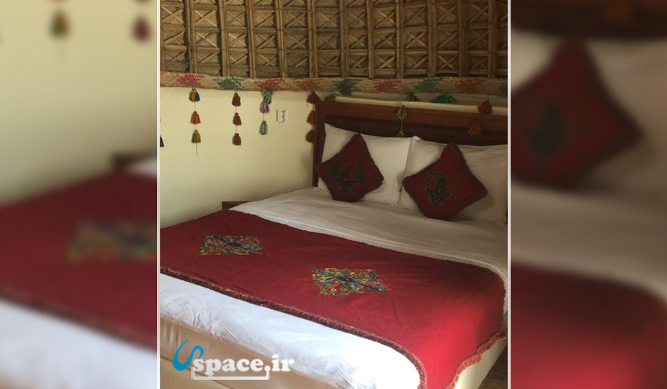 نمای اتاق 2 تخته دبل هتل سنتی پارسیان قلعه گنج ( کپری ) - قلعه گنج - کرمان
